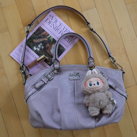 Y2K Coach Madison Pale Purple Leather Handbag Medium - Picture 1 of 11